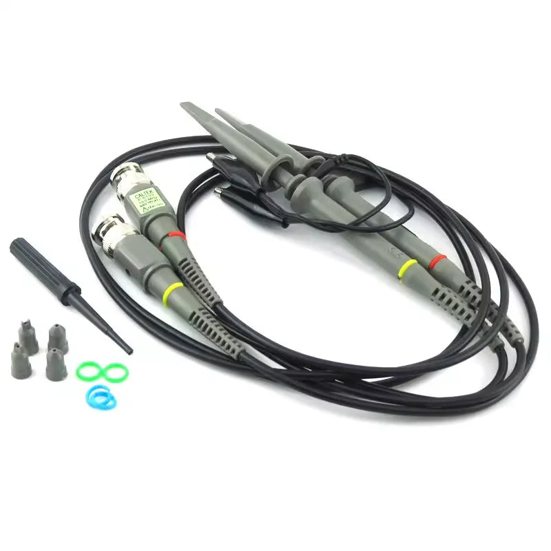1PCS P6100 BNC Oscilloscope Probe DC-100MHz 1X 10X Mayitr High-Precision Oscilloscope Analyzer Alligator Clip Probe Test Lead