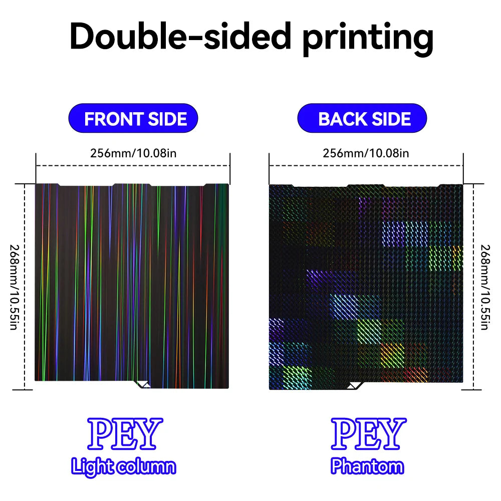 Kobra 3 Build Plate Kobra 3 Pei Textured PEO 256x268 For Anycubic Kobra 3 Combo Build Plate Spare Parts Double Sided Heat Bed
