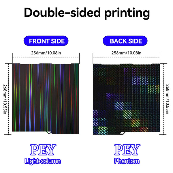 Kobra 3 Build Plate Kobra 3 Pei Textured PEO 256x268 For Anycubic Kobra 3 Combo Build Plate Spare Parts Double Sided Heat Bed