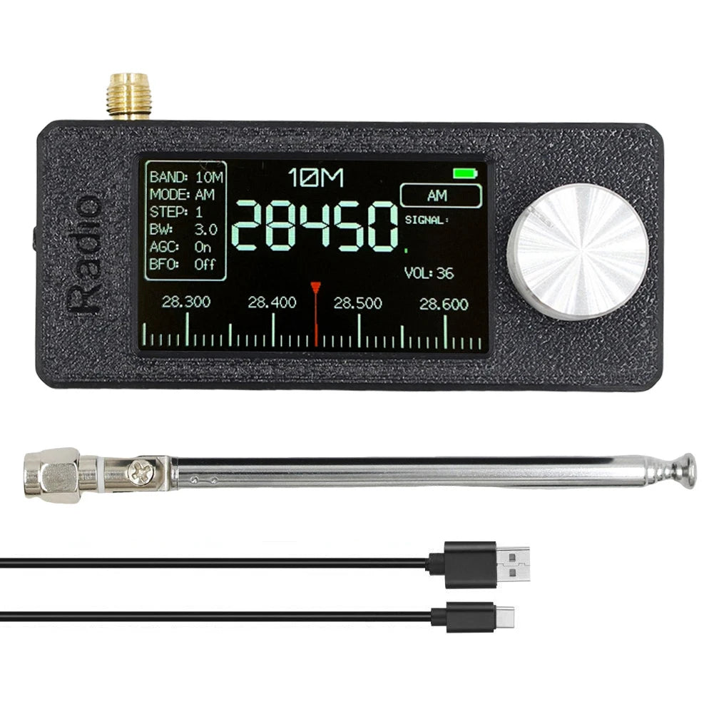 New SI4732 0.5-108mhz Pocket Mini Radio LSB USB AM FM All Band Radio Receiver with Antenna detail image 8