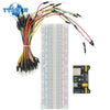 MB102 Breadboard Power Module 3.3V/5V MB-102 830 Points Prototype Bread Board +65pcs Jumper Wires DIY for product image