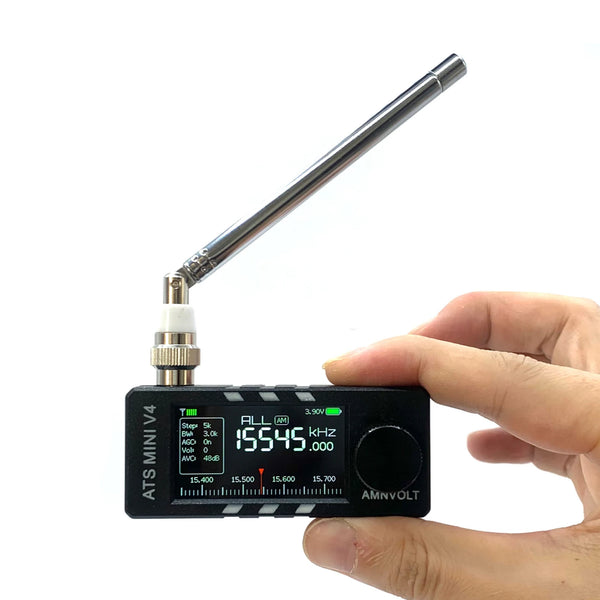 AMNVOLT V4 ATS MINI Radio with Headphone Amplifier LSB USB Transistor Pocket Radios Si4732 detail image 5