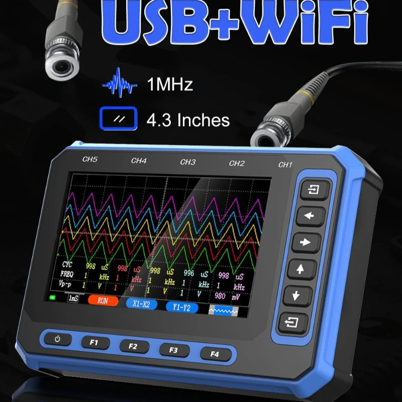 TOOLTOP OS-5C Five-channel Oscilloscope 1MHZ bandwidth 3M sampling rate Digital oscilloscope detail image 3