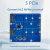 Expansion Board Module For Raspberry Pi 5 PCIE M.2 Dual SSD Expansion Board NVME Protocol detail image 3