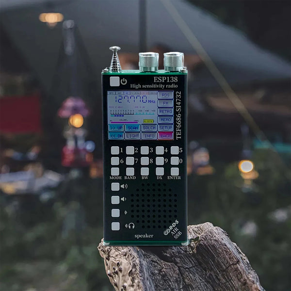 Dual Modes RDS Data Display Radio 2500mAh Hand-Held Radio Receiver ESP138 ESP32 SI4732 for detail image 4