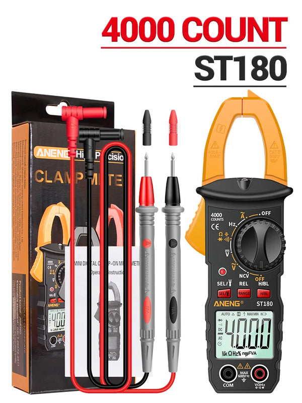 ANENG ST180 Digital Clamp Meter 4000 Counts Ammeter Voltage Multimeter AC Current Tester Car detail image 9