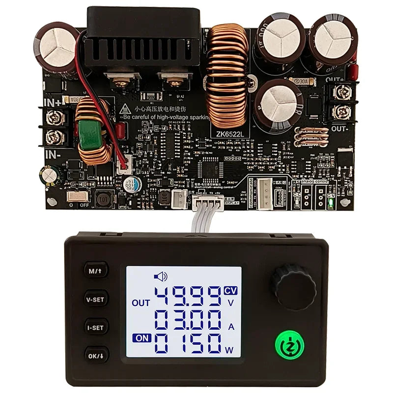 22A 1400W Buck Converter CC CV Step-Down Module LCD Adjustable Regulated Stabilized Voltage detail image 2