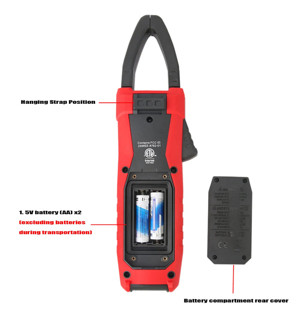 UNI-T UT219PV Clamp Meter AC DC Pliers Ammeter Voltmeter 1000A 1500V 2500V PEAK LPF Measure detail image 13