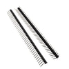 10Pcs/lot 2.54mm 1*40p 90 degree Right angle Single Row Male R/A 40 Pin Header Positive PCB Board Connector Pinheader