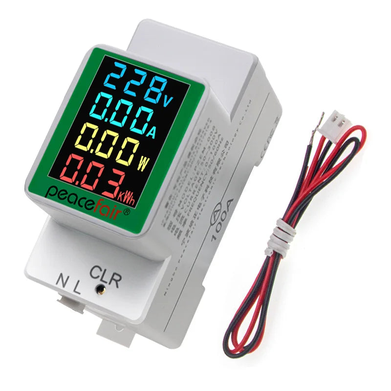 PZEM-008 Din Rail Electricity Digital Power Energy Meter Watt Kwh Wattmeter Monitor Ammeter detail image 7