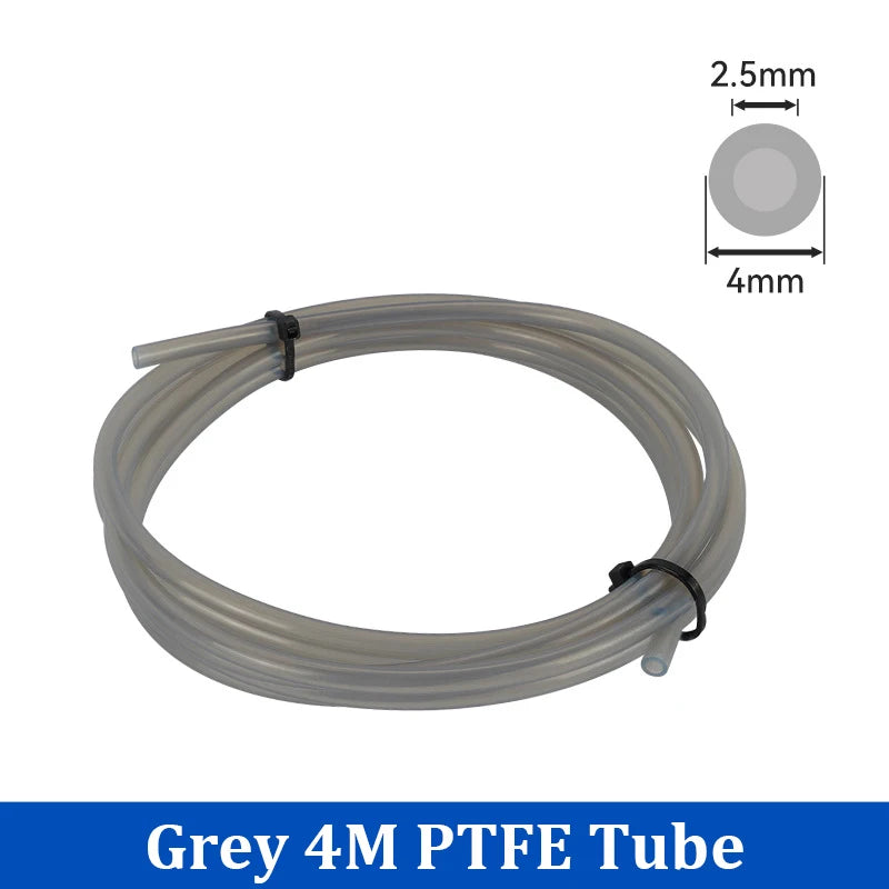 For Bambu Lab Ptfe Tube 2.5mm 4mm P1S P1P AMS A1 Mini 3D Printer Teflonto Pipe X1C Bambulab Ptfe Connector White Grey AMS LITE