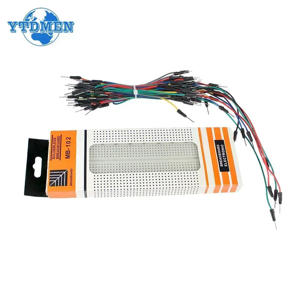 MB102 Breadboard Power Module 3.3V/5V MB-102 830 Points Prototype Bread Board +65pcs Jumper detail image 11