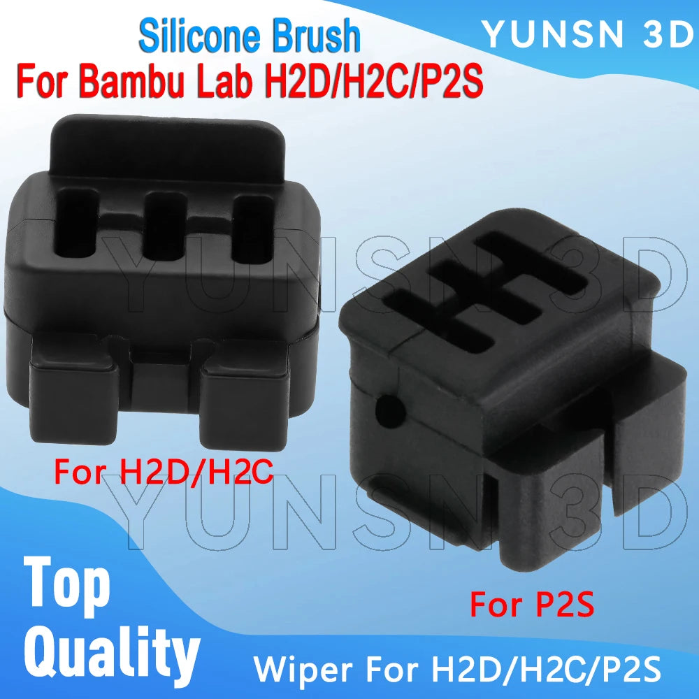Nozzle Wiper For Bambu Lab H2D/H2C/P2S Silicone Brush High Quality Hotend Nozzles Cleanning Tool For Bambulab P2S Cleaner Parts