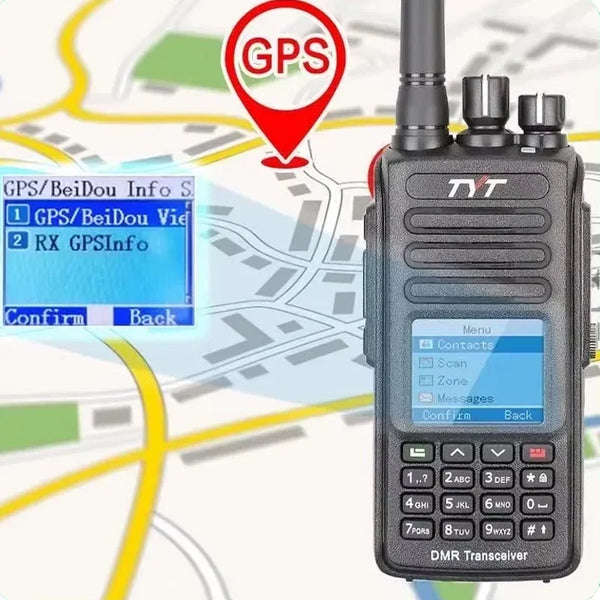 TYT MD-UV390 Plus DMR Digital Walkie Talkie 5W/10W GPS AES256 Encryption Optional IP67 Waterproof VHF UHF 3000 LCD MDUV390 Radio