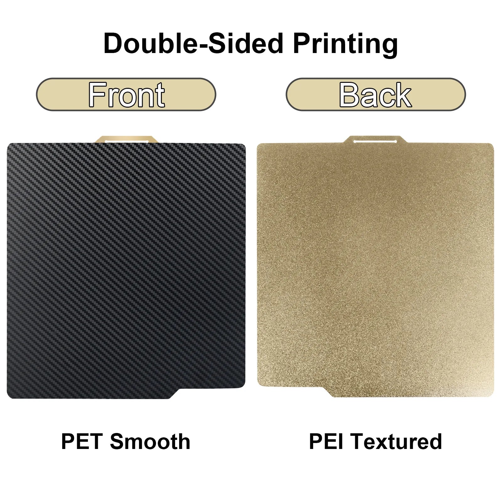 P2S PEO Bambu X1 P1 A1 Build Plate 257x257 PEI Bed Plate Double Side Smooth Texture Spring Steel Sheet For Bambu Lab P1S Heatbed
