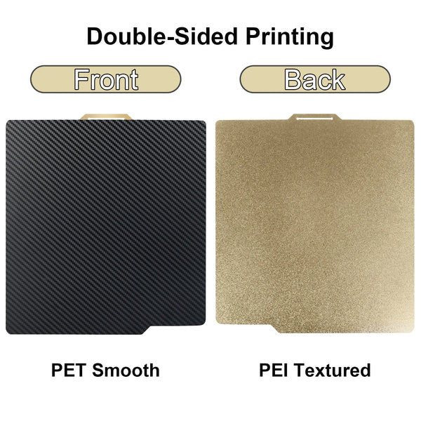 P2S PEO Bambu X1 P1 A1 Build Plate 257x257 PEI Bed Plate Double Side Smooth Texture Spring Steel Sheet For Bambu Lab P1S Heatbed