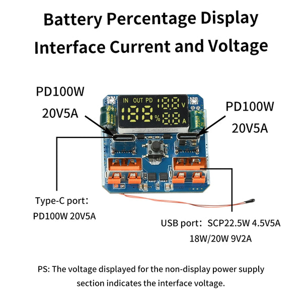 4S 20V 5A Buck-Boost Module Charge/Discharge Integrated Bidirectional Fast Charging High detail image 3