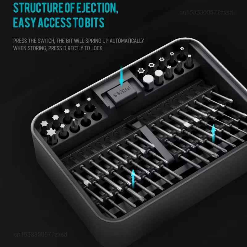 JIMI 50/100 IN 1 FM2/3 Screwdrivers Set S2 Magnetic Precision Replaceable Multi-purposed detail image 4