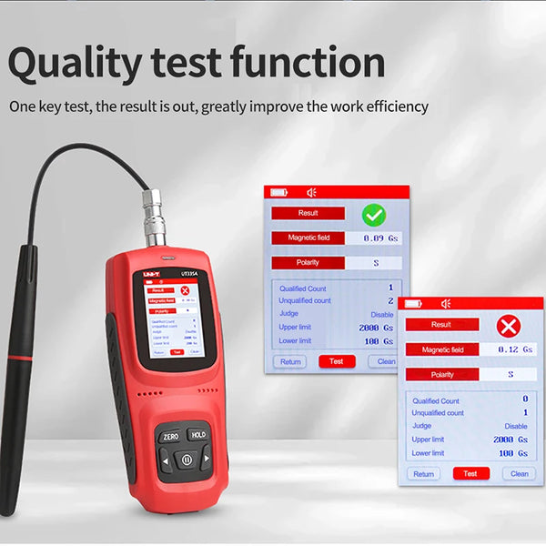 UNI-T Handheld Digital Gauss Meter UT335A UT335B 0-3000mT Automatic Manual Zeroing For detail image 4
