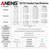 ANENG GN703 Smart Tweezers LCR Meter Professional SMD ESR Test Capacitance Resistance Inductance Digital LCR Bridge Calibration