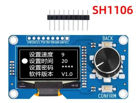 0.96/1.3-inch OLED Display Module With Button EC11 Rotary Encoder IIC Interface LCD Screen detail image 8