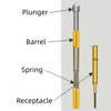 20/100PCS Spring Test Pin P156-B P125-B P100-B P160-B PL75-B PM75-B P75-B PL50-B P50-B P100-B1 P75-B1 P50-B1 Test Probe Pogo Pin