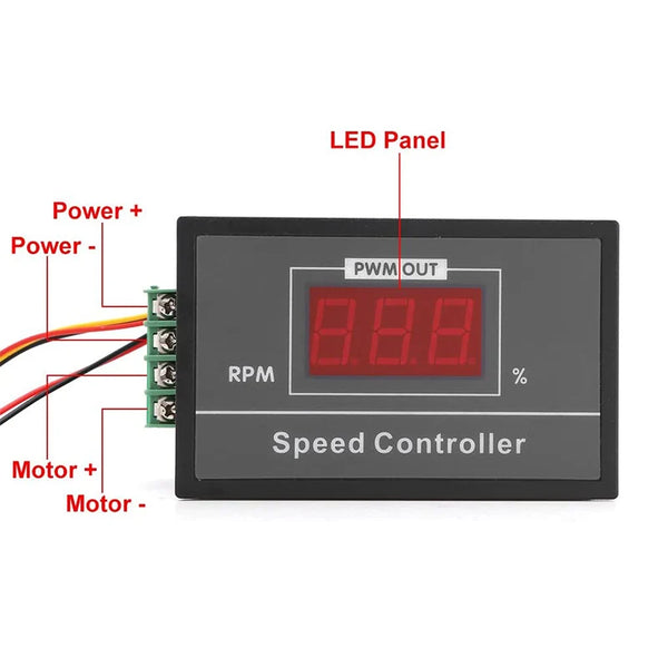 DC 6-60V 12V 24V 36V 48V 30A PWM DC Motor Speed Controller Regulator Motor Speed Controller detail image 5