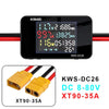 Battery Charging Tester Voltmeter Ammeter DC8-80V Voltage Current Power Test XT60 XT90 detail image 9
