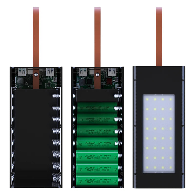 40*18650 DIY Power Bank Case Batteries Power Box Regular/PD Camping light Version Power Bank detail image 4