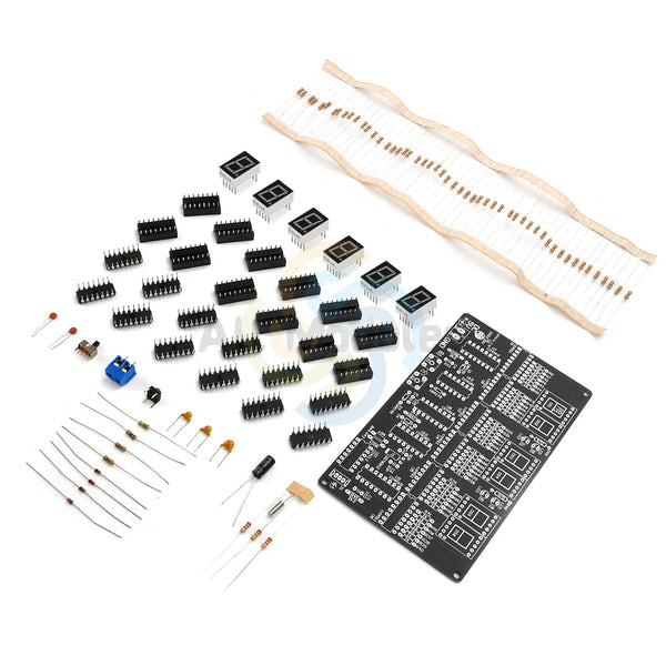 DC4.5V-5.5V 6 Digits DIY Clock Kit Auto Display Time DIY Alarm Clock Soldering Practice Kit detail image 2