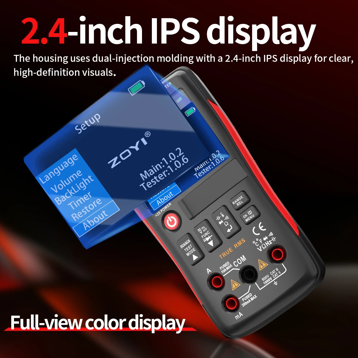 ZOYI ZT-XT1 2-in-1 LCR Digital Multimeter & Transistor Tester, for Voltage Resistance Diode detail image 6