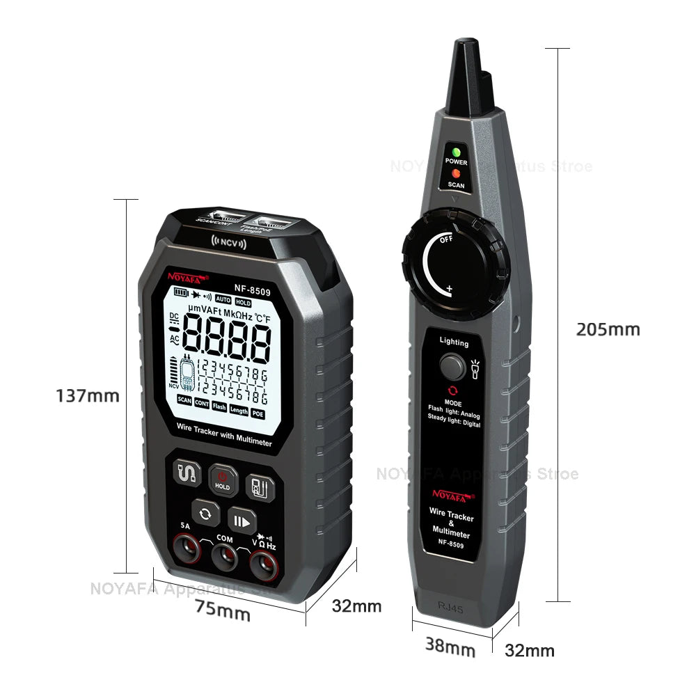 NOYAFA NF 8509 New Upgrade Network Cable Tester For Multimeter Current Voltage Resistance detail image 4