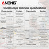 ANENG AOS04 Handheld Oscilloscope Multimeter Digital 50MS/s Sampling Rate Bandwidth Waveform detail image 6