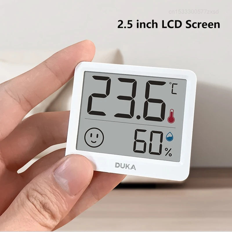 DUKA Atuman 2.5 Inch LCD Electronic Digital Temperature Humidity Meter Indoor Thermometer detail image 3