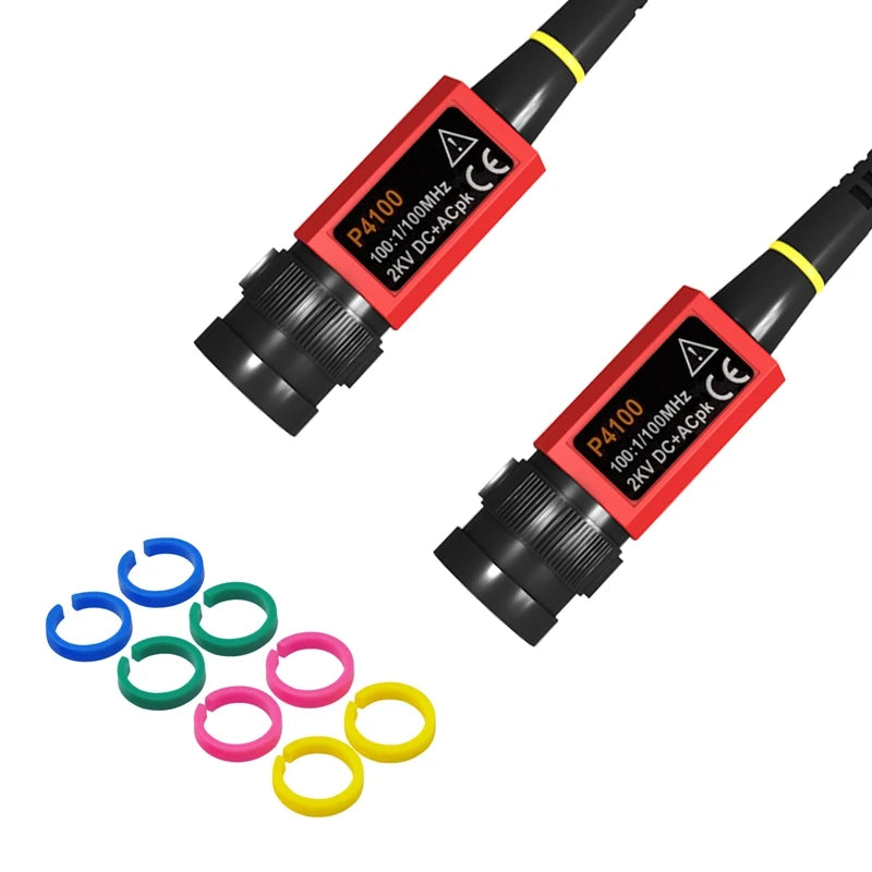 P4100 Oscilloscope Probe 100:1 2KV High Voltage 100Mhz Safety BNC Connector For detail image 6