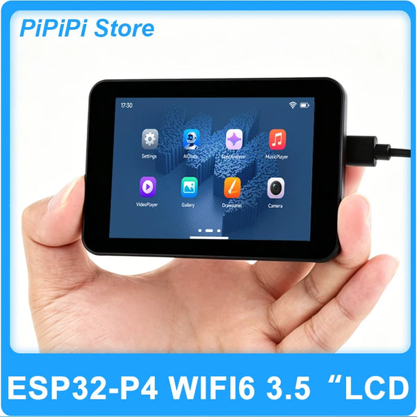 Waveshare ESP32-P4 Development Board 3.5 Inch Touch LCD 320×480 WiFi6 BLE5 with OV5647 5MP Camera 32MB PSRAM 16MB Flash AI Voice