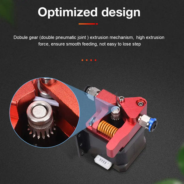 Upgrade Kit Dual Gear Extruder with Two Washers Metal Drive Feeder For Creality Ender 3 V2 Pro,Ender 3 Neo CR10 3D Printer