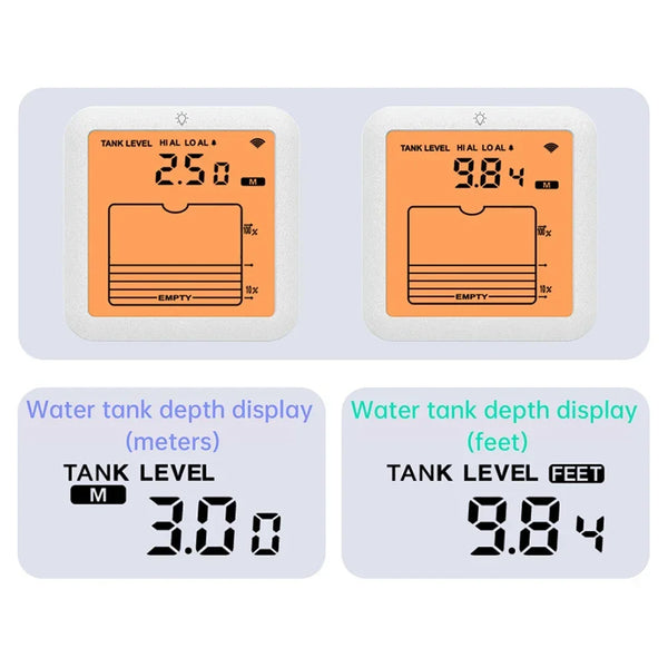 TS-FT007 Digital Water Tank Water Level Gauge Ultrasonic Liquid Level Gauge Liquid Level detail image 3
