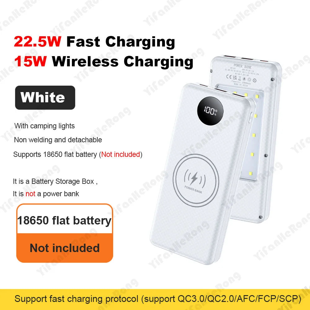 DIY Dual USB Type C Box 18650 Battery Power Case Digital Display for 8x18650 Battery detail image 8