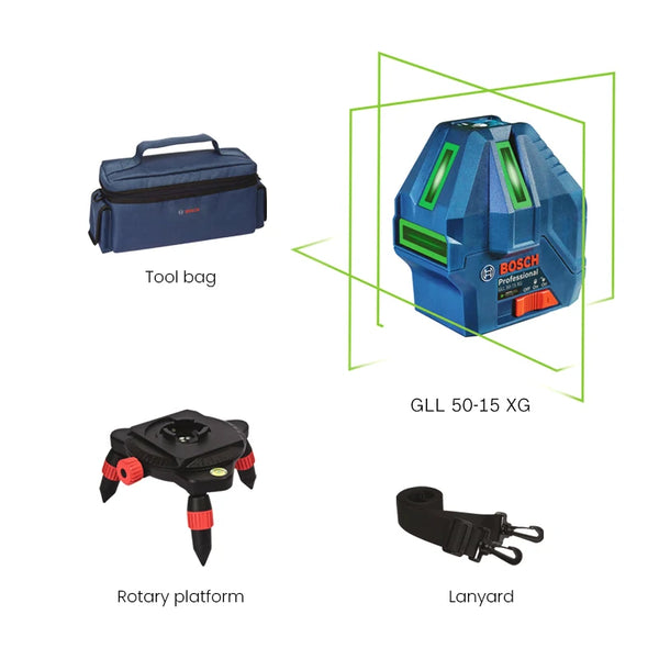 Bosch Professional Laser Level Green Beam Self-Leveling Cross-Line Laser Gradienter detail image 8