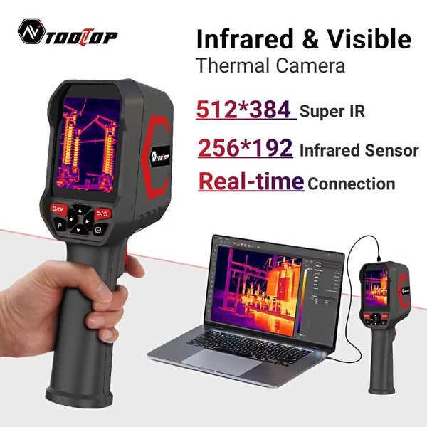 TOOLTOP ET693C Infrared & 1080P Visible Camera 2in1 Thermal Camera 256*192 Handheld Thermal Imager 512x38 product image
