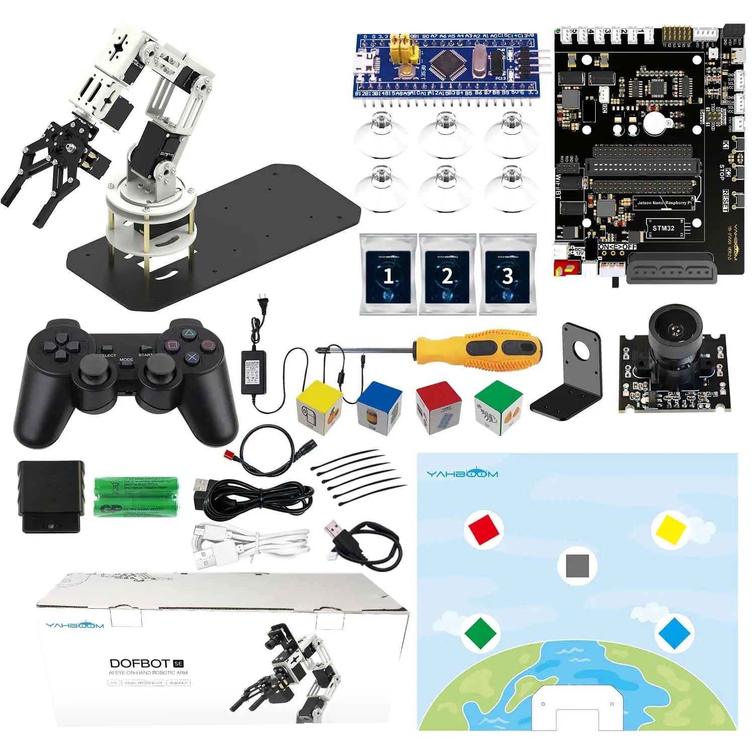 Yahboom DOFBOT SE Robotic Arm AI Vision Robot Virtual Machine Version 6DOF with ROS Python detail image 7