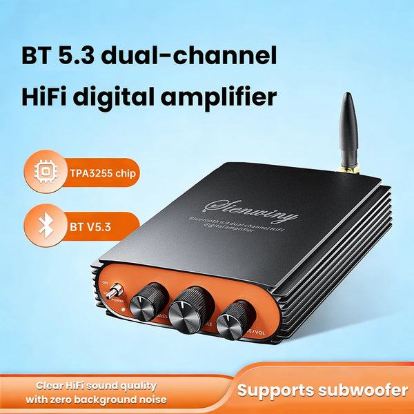 Bluetooth 5.3 HiFi Power Amplifier TPA3255 Chip 600W Dual Channel DSP Sound Tuning for Home Theater/Car A product image