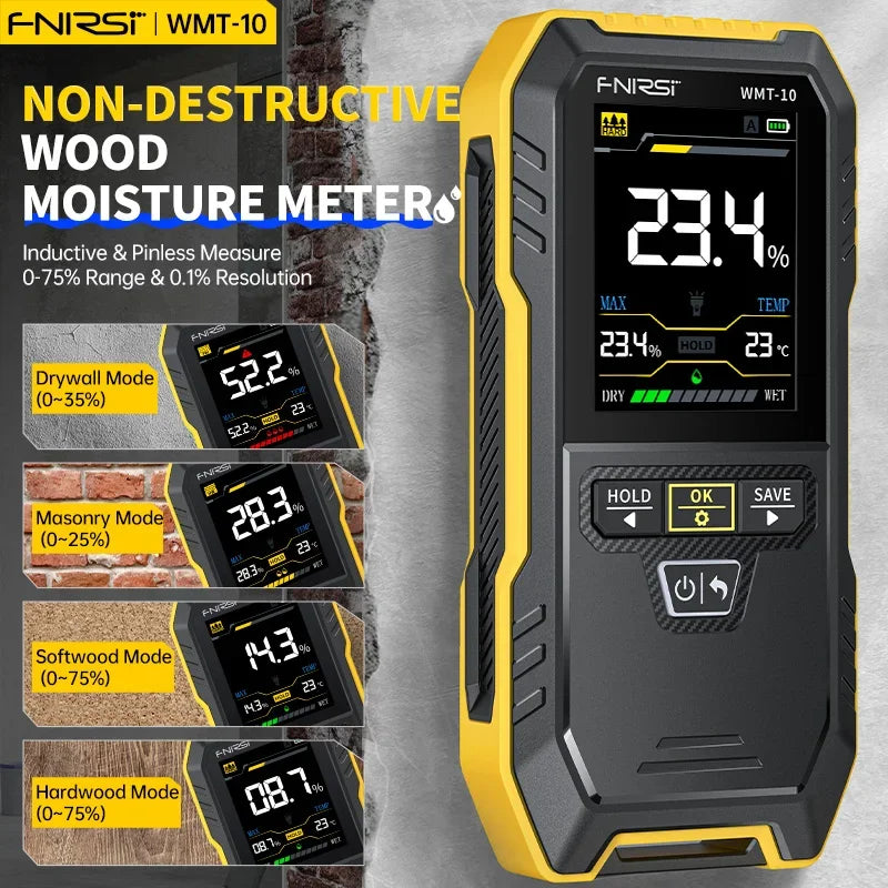 FNIRSI WMT-10 Inductive Wood Moisture MeterThe product color has been updated to blue detail image 5