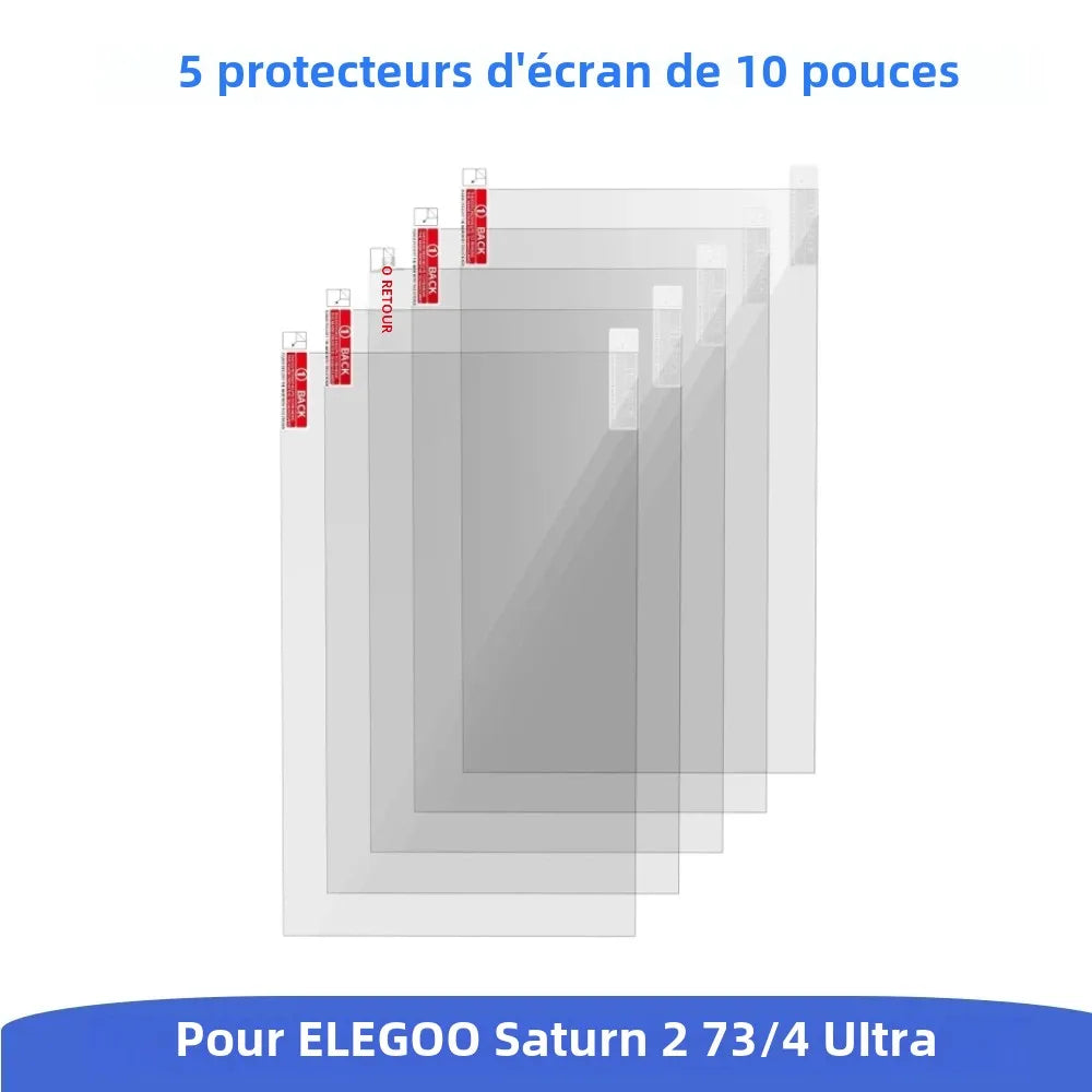 5PCS Screen Protector for ELEGOO Saturn 3 Ultra  8K 12K Saturn 4 LCD Resin 3D Printer Anti Scratch Protective Film Accessories