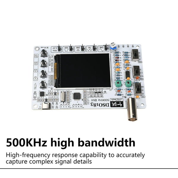 DSO183 DC 5V DIY Digital Oscilloscope Kit 0-500kHz Oscilloscope Soldering Kit Type-C detail image 4