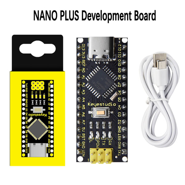 Keyestudio16MHz ATMEGA328P CH340 NANO Development Board With Bootloader+USBCable Compatible with Arduino product image