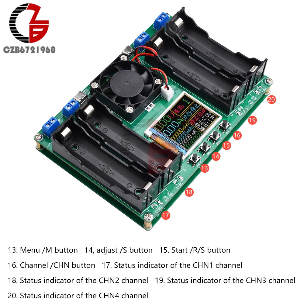 18650 Lithium Battery Capacity Tester Module MAh MWh Digital Battery Power Detector Module detail image 4