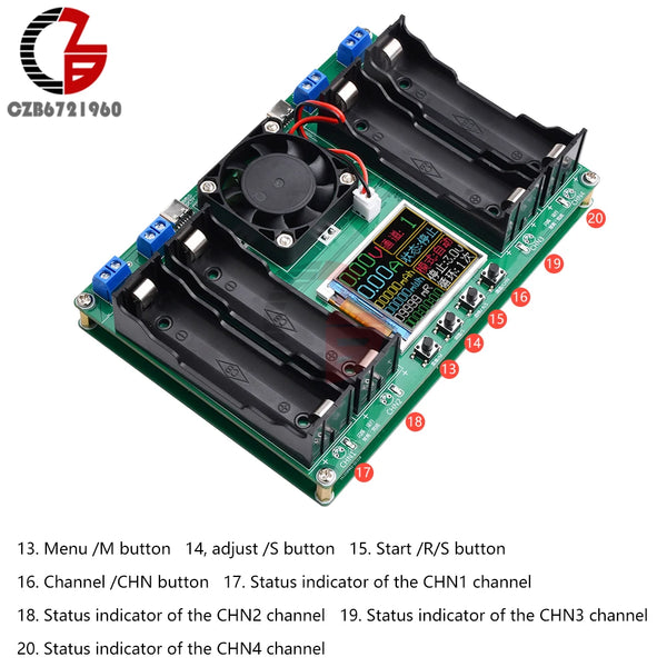 18650 Lithium Battery Capacity Tester Module MAh MWh Digital Battery Power Detector Module detail image 4