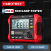 HABOTEST HT5910 Leakage Switch Tester LCD Digital Resistance Meter RCD/Loop Tester 1000 Data detail image 8